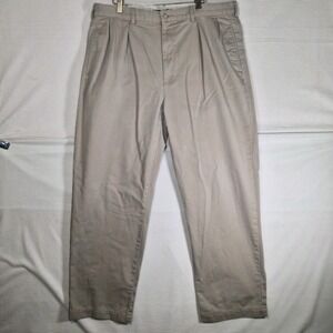 Polo Ralph Lauren Polo Chino‎ Pants Mens 38x32 Khaki Pleated Front Classic Fit